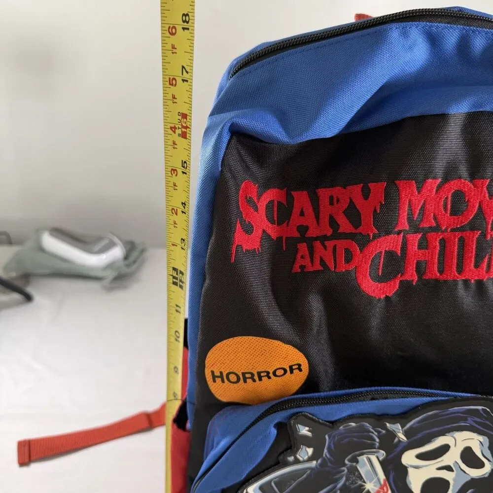 NEW Horror Ghost Face Scary Movies & Chill Backpack Steven Rhodes Halloween HHN
